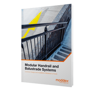 Moddex's Common Design and Installation Mistakes to Avoid with Modular Handrail and Balustrade Systems Whitepaper Cover Image
