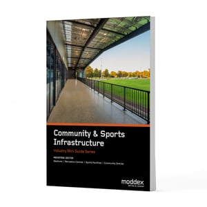 Moddex's Guide to Community & Sports Infrastructure Mini Guide Cover Image