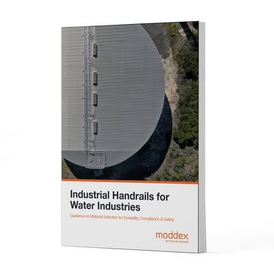 Moddex's Industrial Handrails for Water Industries Whitepaper Cover Image