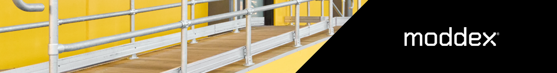 Moddex Ezibilt ramp on wooden cladding in New Zealand